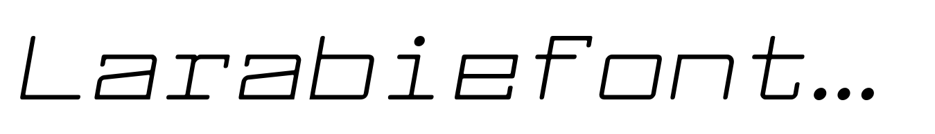 Larabiefont Extended Italic